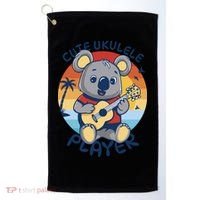 Koala Playing Ukulele Golf Towel thumb 0
