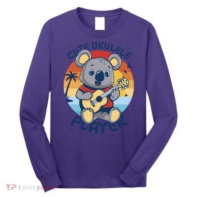 Koala Playing Ukulele Long Sleeve Shirt