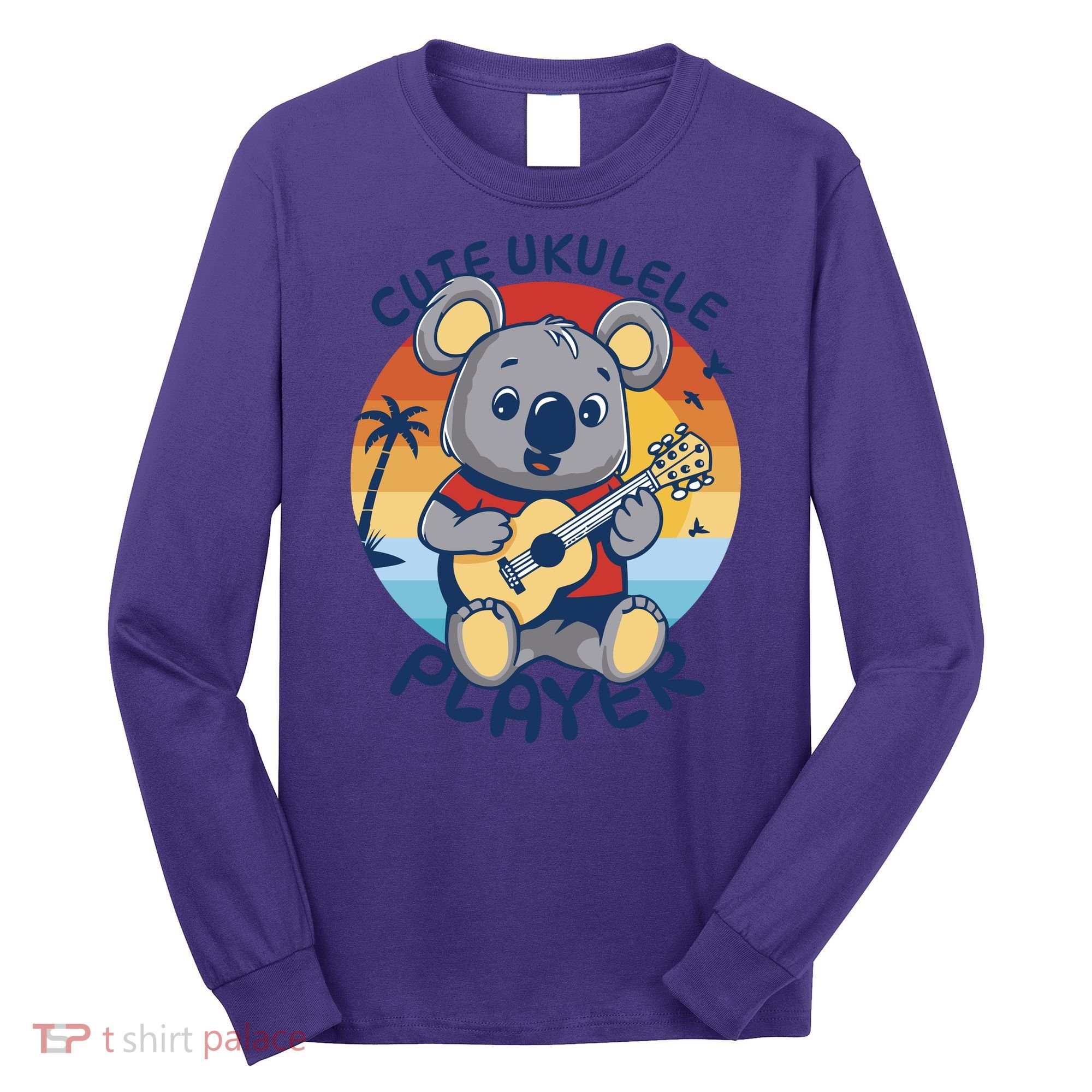 Koala Playing Ukulele Long Sleeve Shirt
