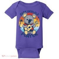 Koala Playing Ukulele Baby Bodysuit thumb 0