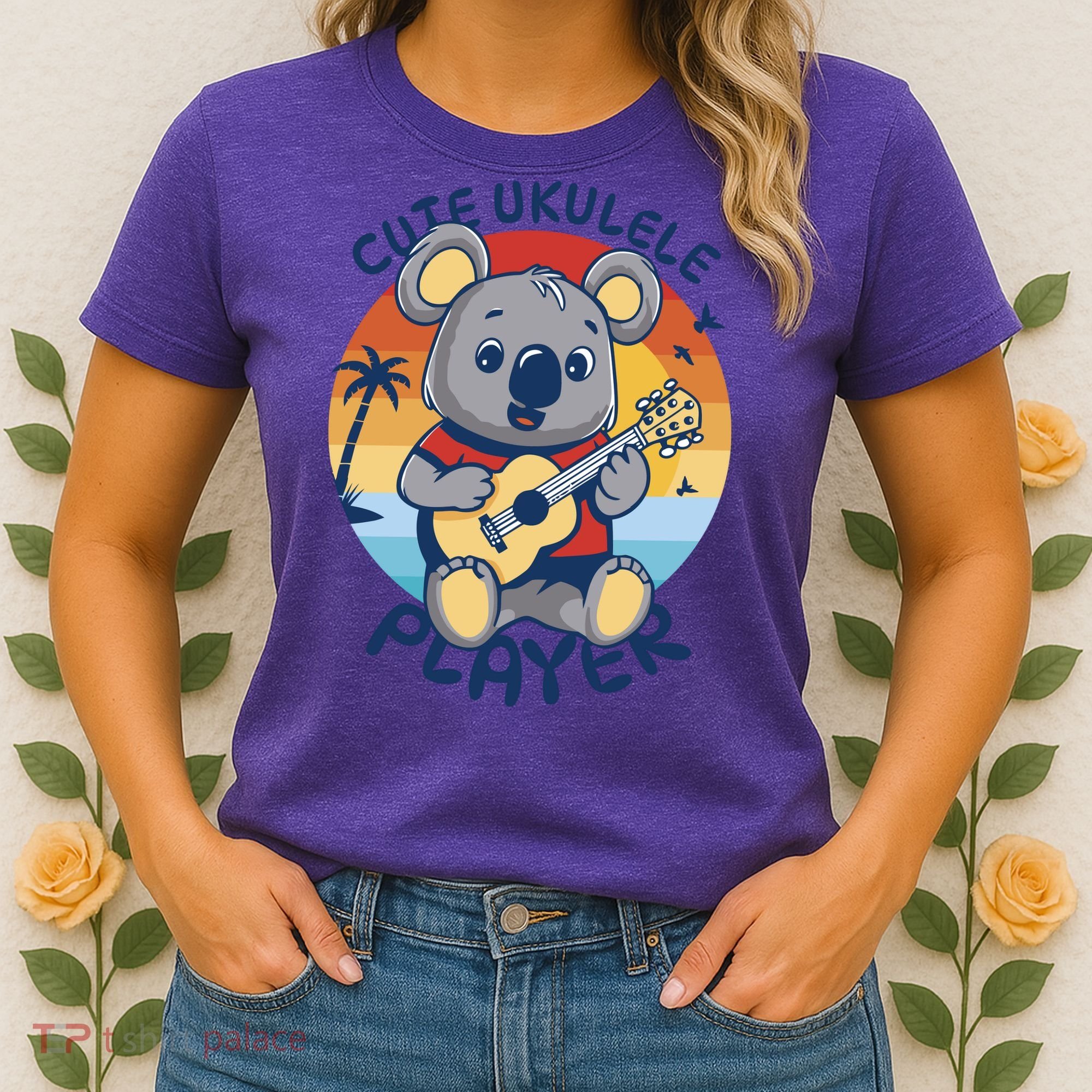 Koala Playing Ukulele Women's T-Shirt