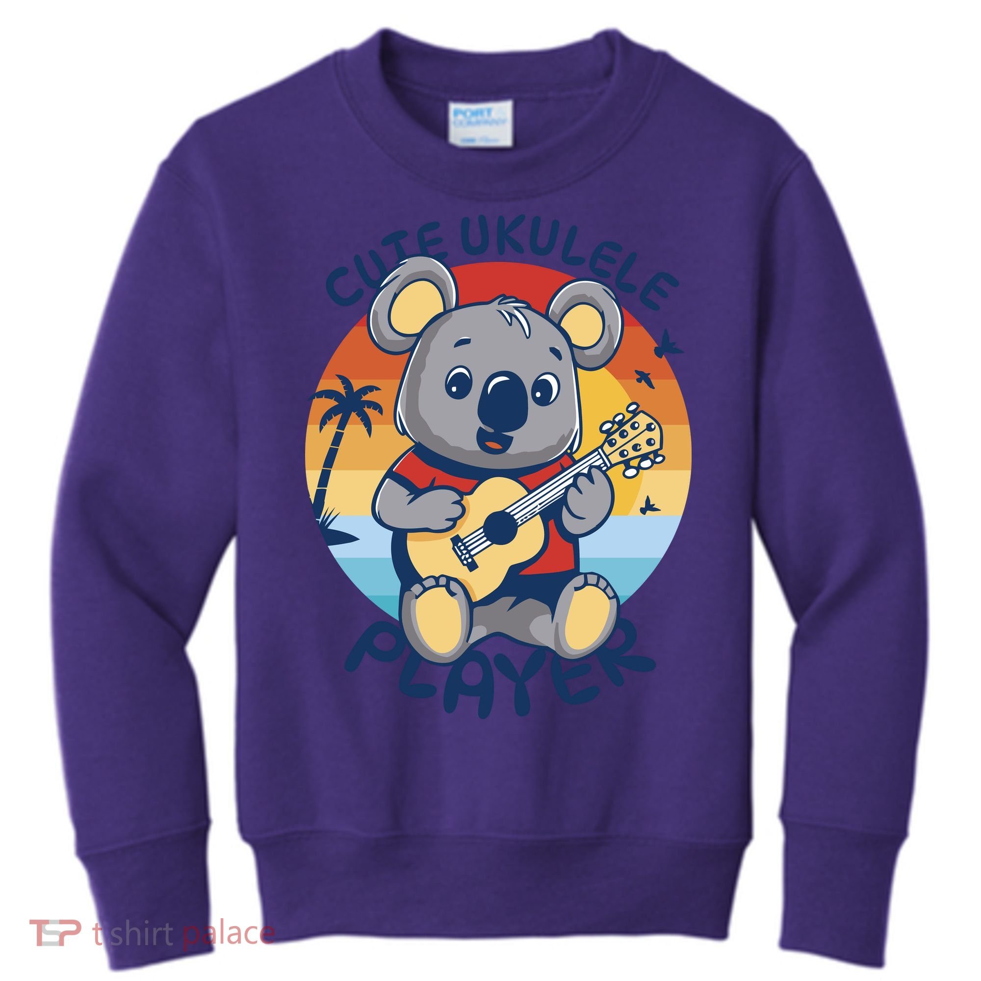 Koala Playing Ukulele Kids Sweatshirt
