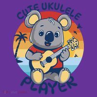 Koala Playing Ukulele Kids Sweatshirt thumb 2