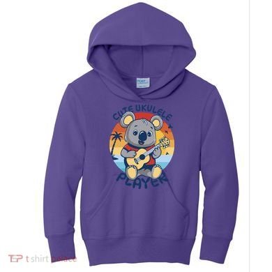 Koala Playing Ukulele Kids Hoodie