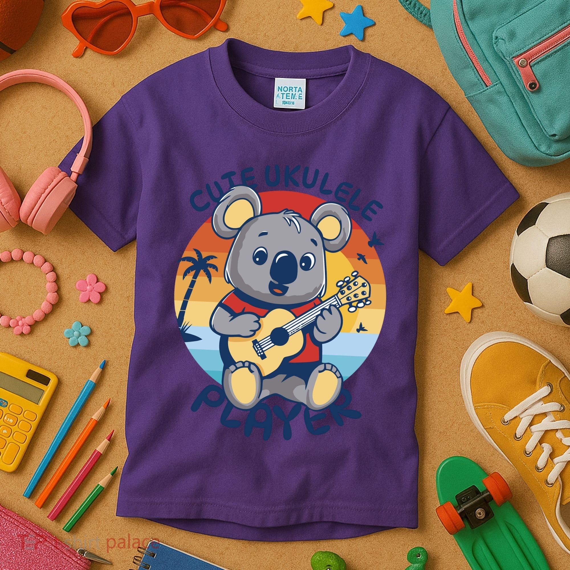 Koala Playing Ukulele Kids T-Shirt