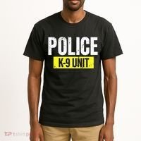 K9 Police Unit Dog Canine Officer Tall T-Shirt thumb 2