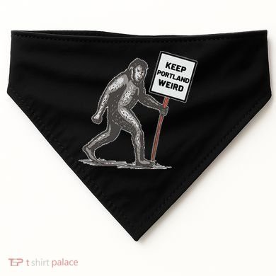 Keep Portland Weird Bigfoot USA-Made Doggie Bandana