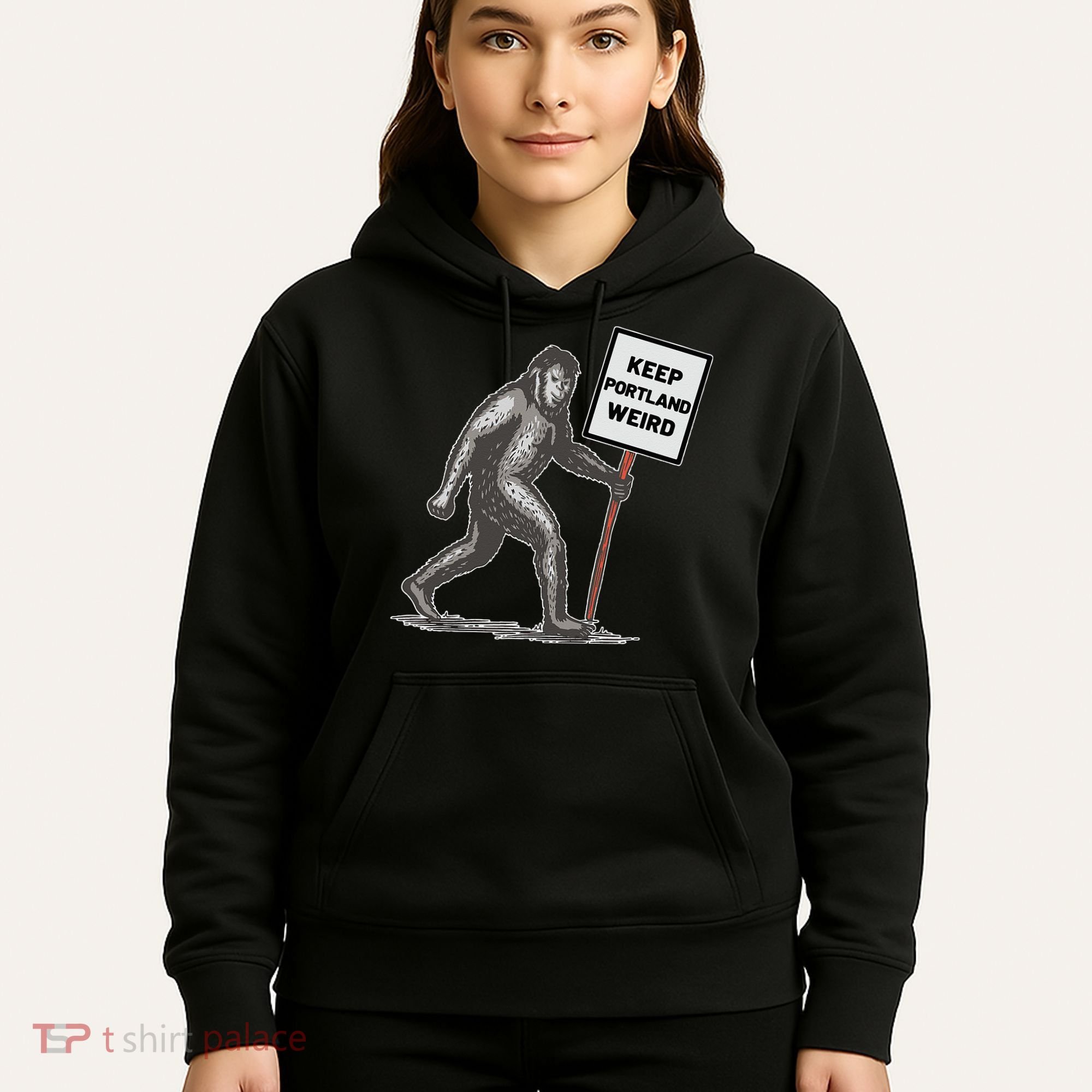 Keep Portland Weird Bigfoot Hoodie