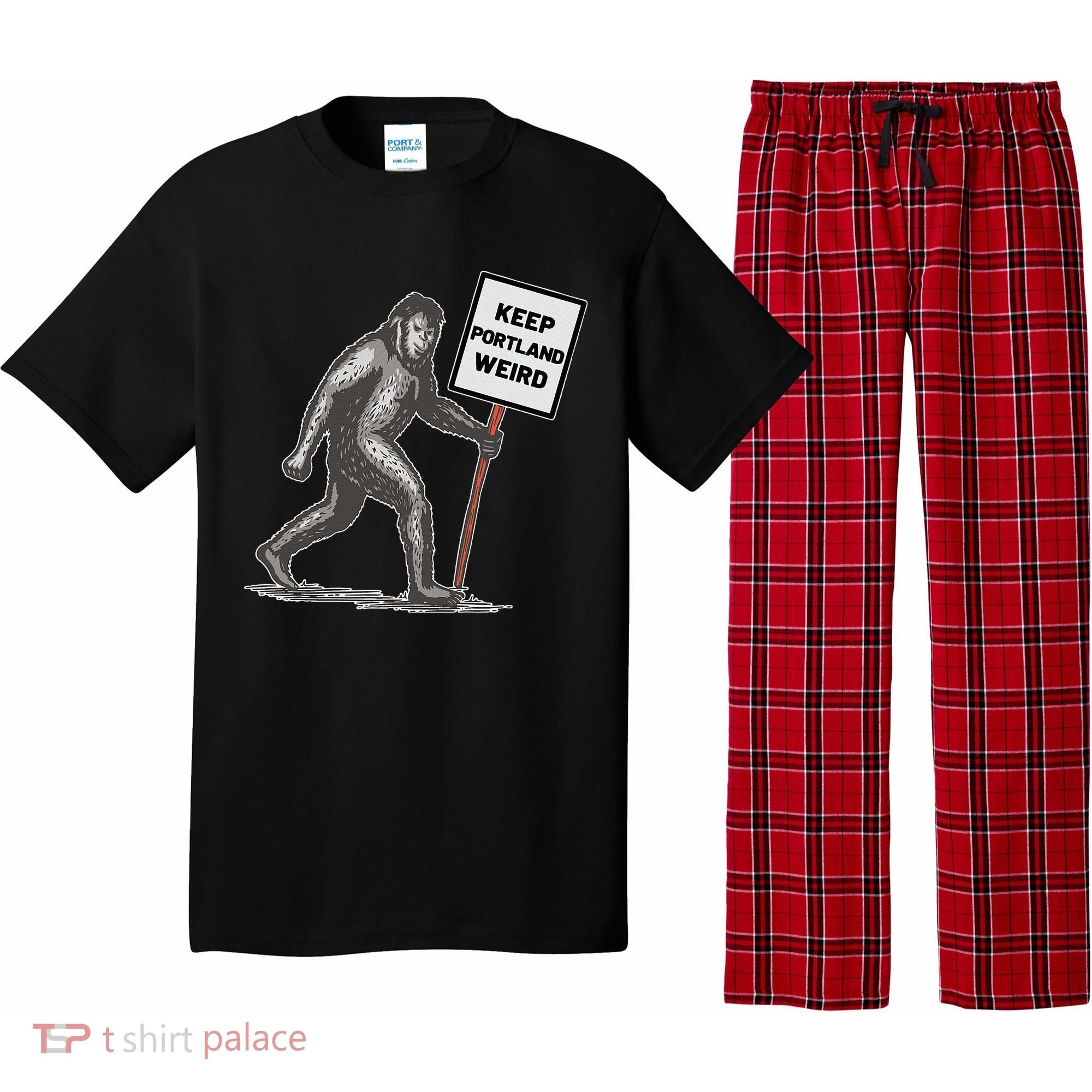 Keep Portland Weird Bigfoot Pajama Set