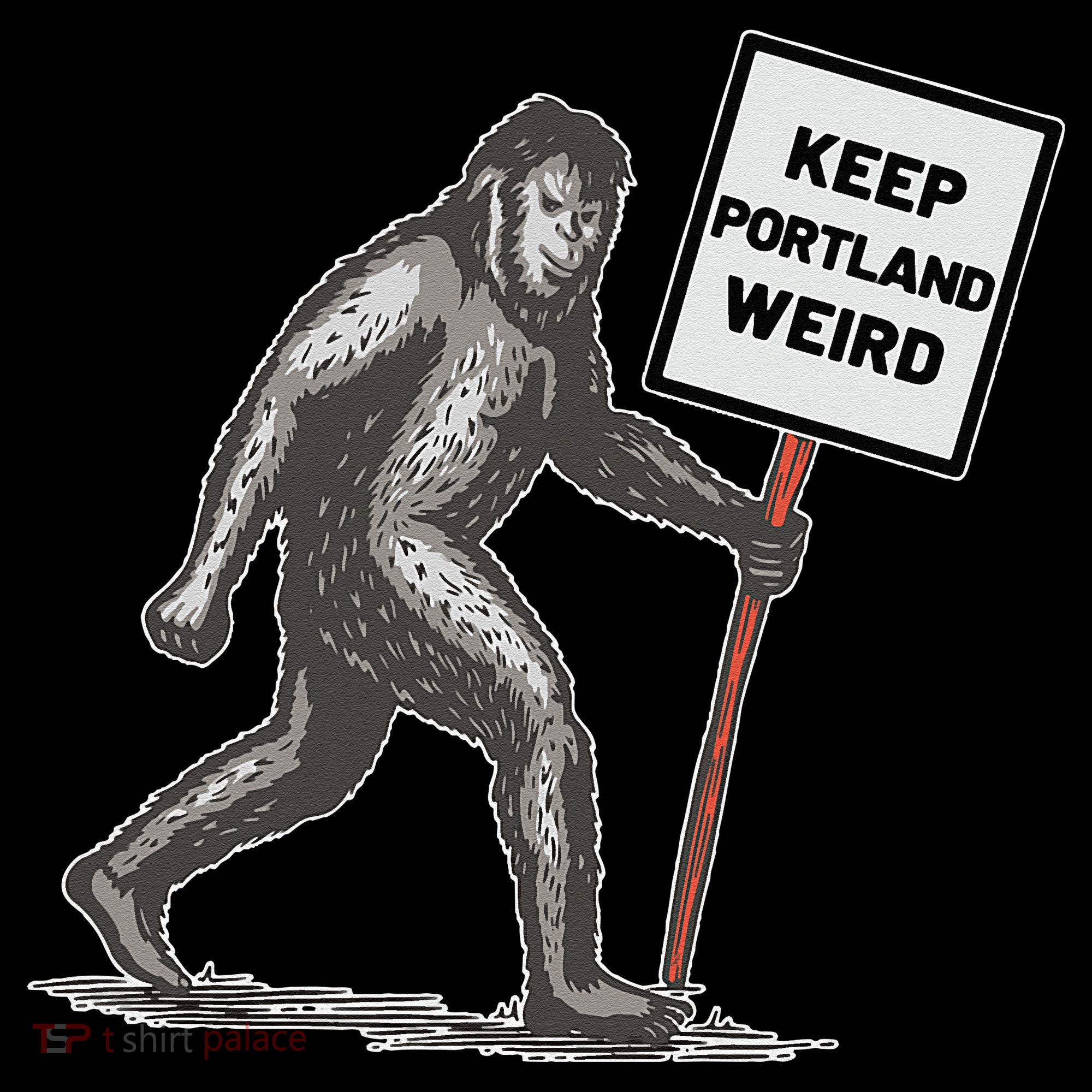 Keep Portland Weird Bigfoot Women's Tank Top