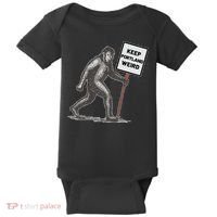 Keep Portland Weird Bigfoot Baby Bodysuit thumb 0