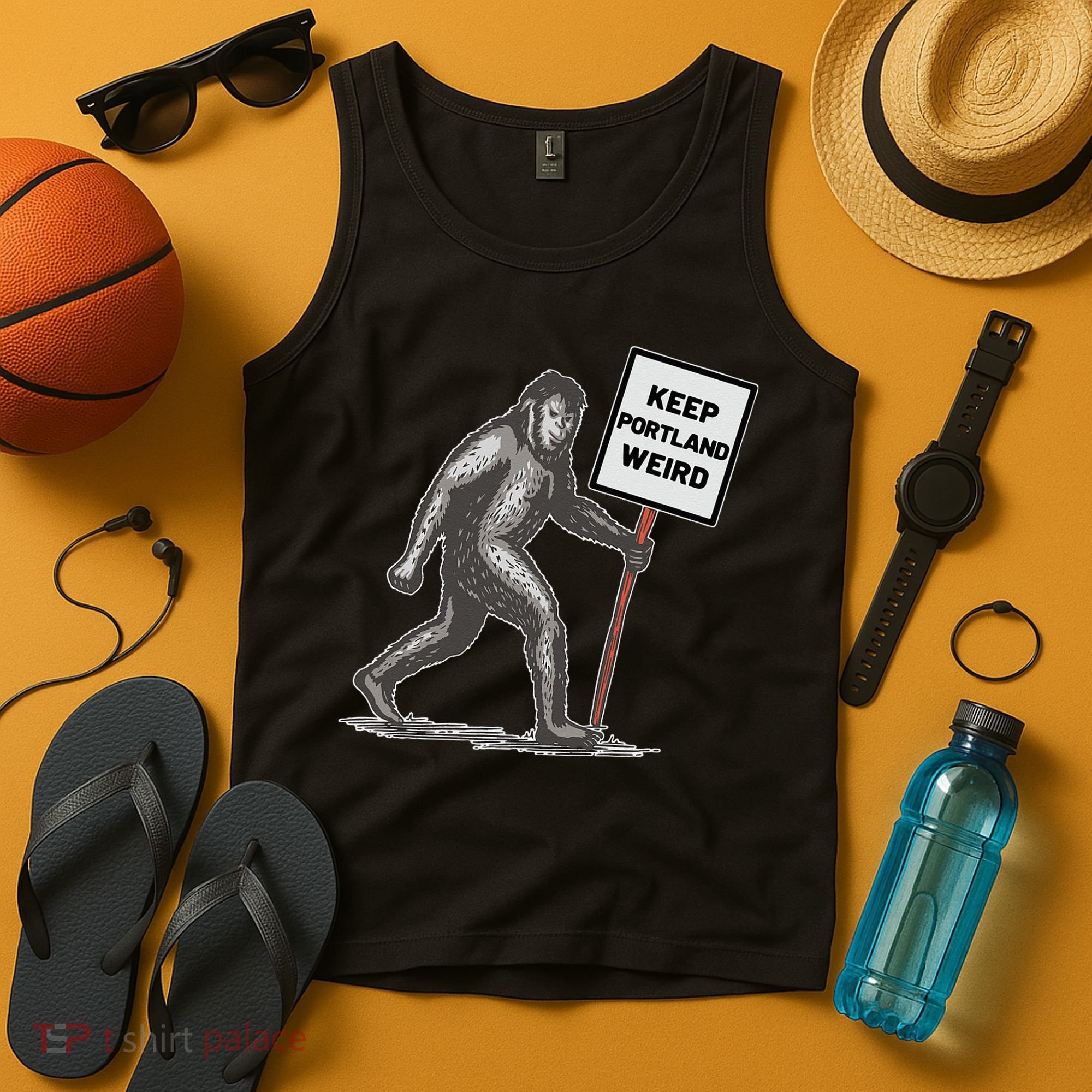 Keep Portland Weird Bigfoot Tank Top