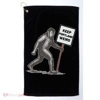 Keep Portland Weird Bigfoot Golf Towel thumb 0