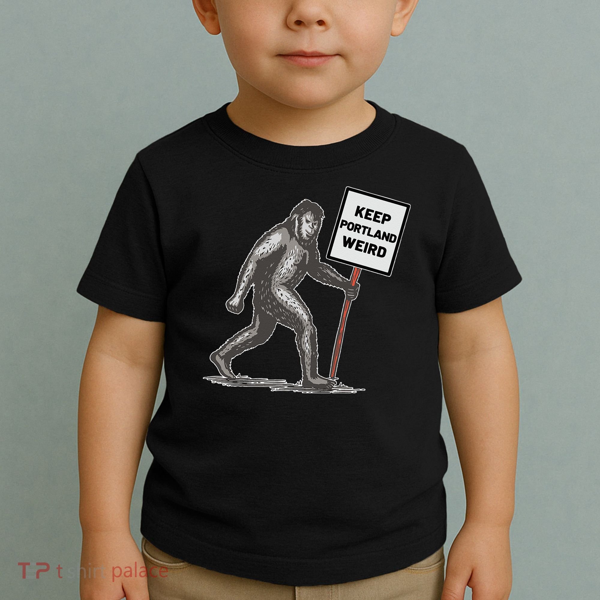 Keep Portland Weird Bigfoot Toddler T-Shirt