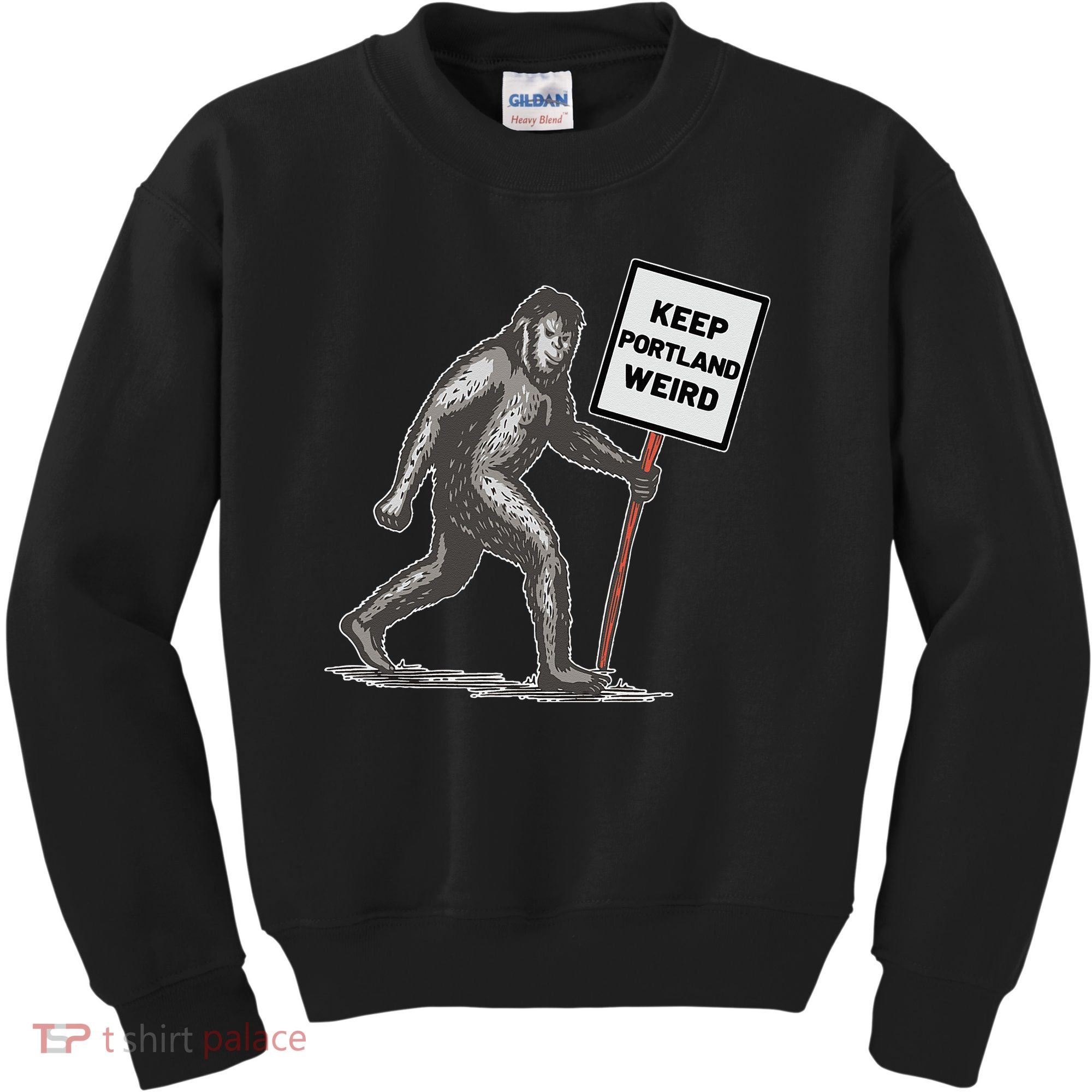 Keep Portland Weird Bigfoot Kids Sweatshirt