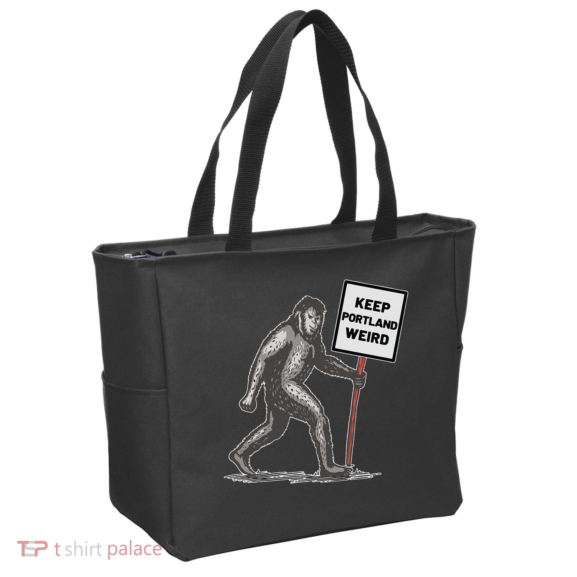 Keep Portland Weird Bigfoot Tote Bag