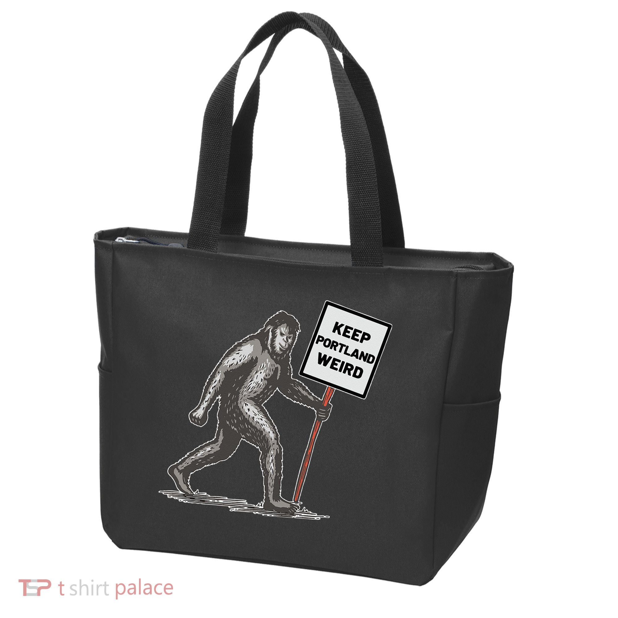 Keep Portland Weird Bigfoot Tote Bag