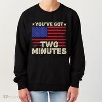 Kash Patel YouVe Got Two Minutes Interview Quote Humor Women's Sweatshirt thumb 0