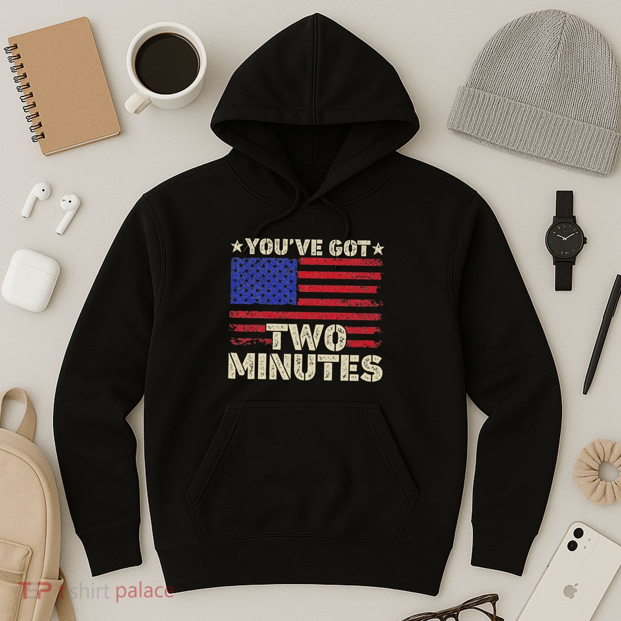 Kash Patel YouVe Got Two Minutes Interview Quote Humor Hoodie