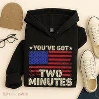 Kash Patel YouVe Got Two Minutes Interview Quote Humor Hoodie thumb 4
