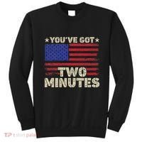 Kash Patel YouVe Got Two Minutes Interview Quote Humor Sweatshirt thumb 0
