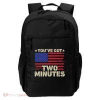 Kash Patel YouVe Got Two Minutes Interview Quote Humor Backpack thumb 0