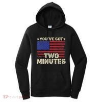 Kash Patel YouVe Got Two Minutes Interview Quote Humor Women's Hoodie thumb 0