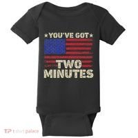 Kash Patel YouVe Got Two Minutes Interview Quote Humor Baby Bodysuit thumb 0