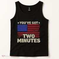 Kash Patel YouVe Got Two Minutes Interview Quote Humor Tank Top thumb 2