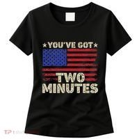 Kash Patel YouVe Got Two Minutes Interview Quote Humor Women's T-Shirt thumb 0