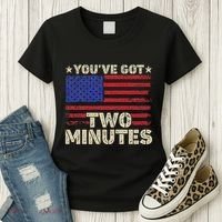 Kash Patel YouVe Got Two Minutes Interview Quote Humor Women's T-Shirt thumb 3