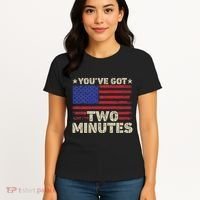 Kash Patel YouVe Got Two Minutes Interview Quote Humor Women's T-Shirt thumb 4