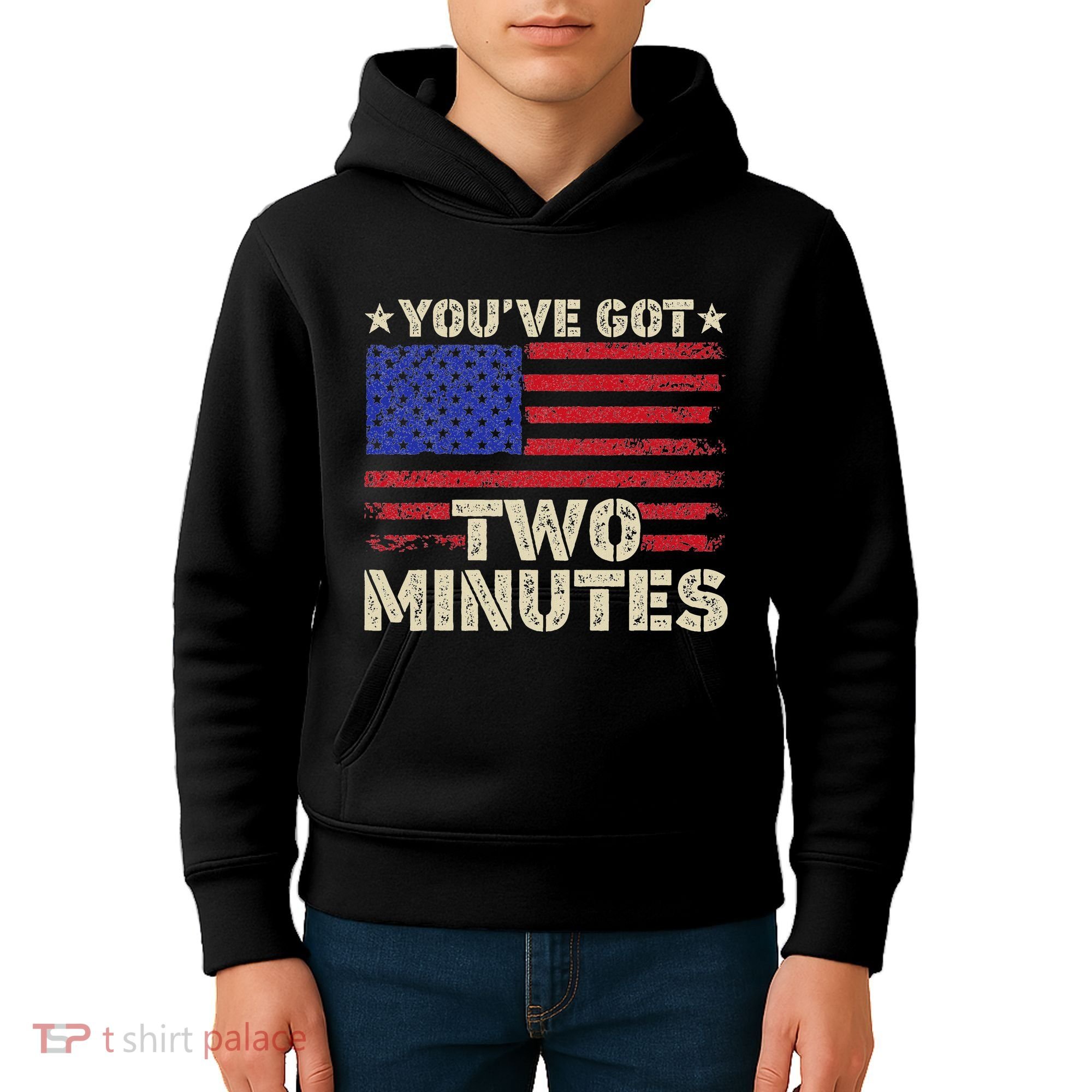 Kash Patel YouVe Got Two Minutes Interview Quote Humor Kids Hoodie