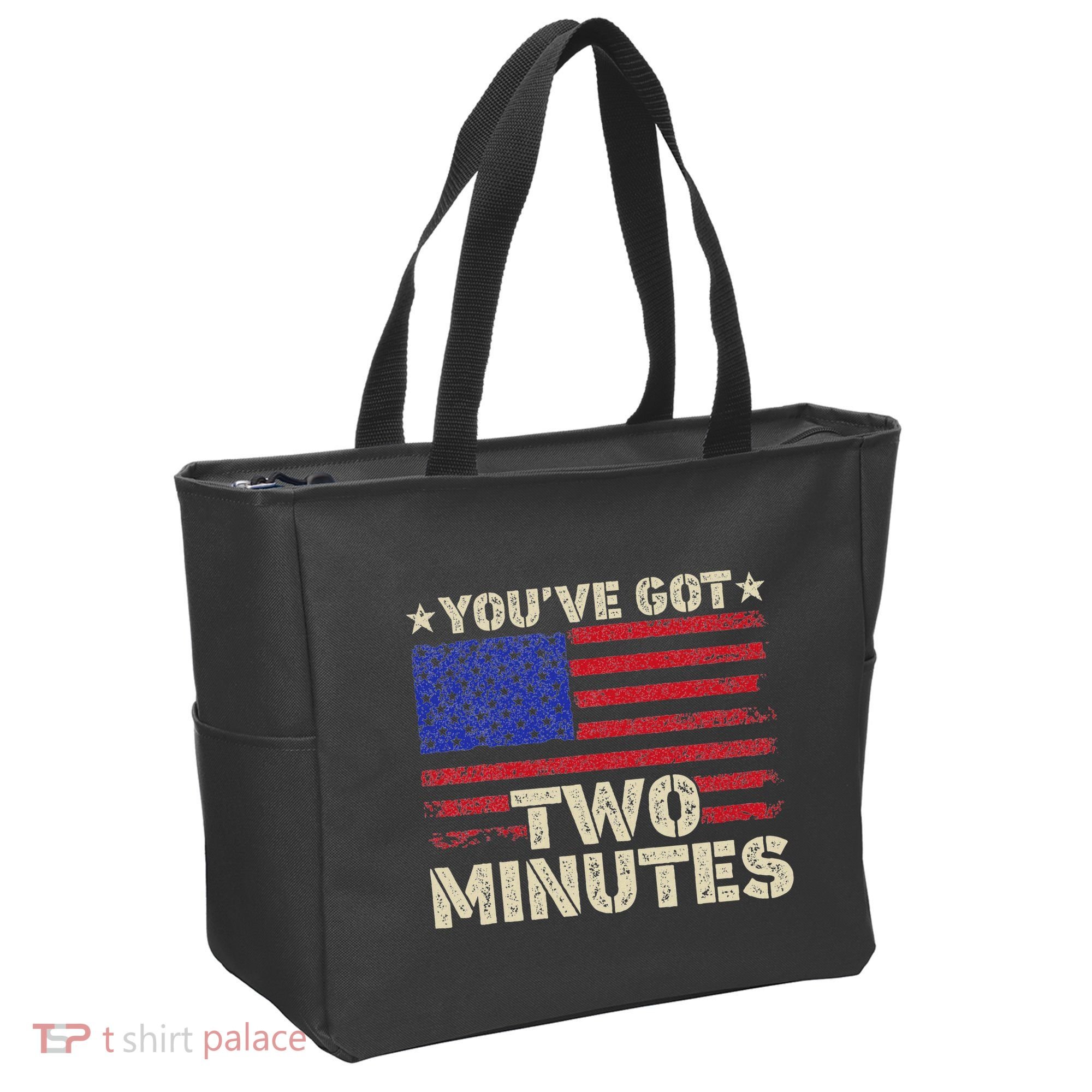 Kash Patel YouVe Got Two Minutes Interview Quote Humor Tote Bag