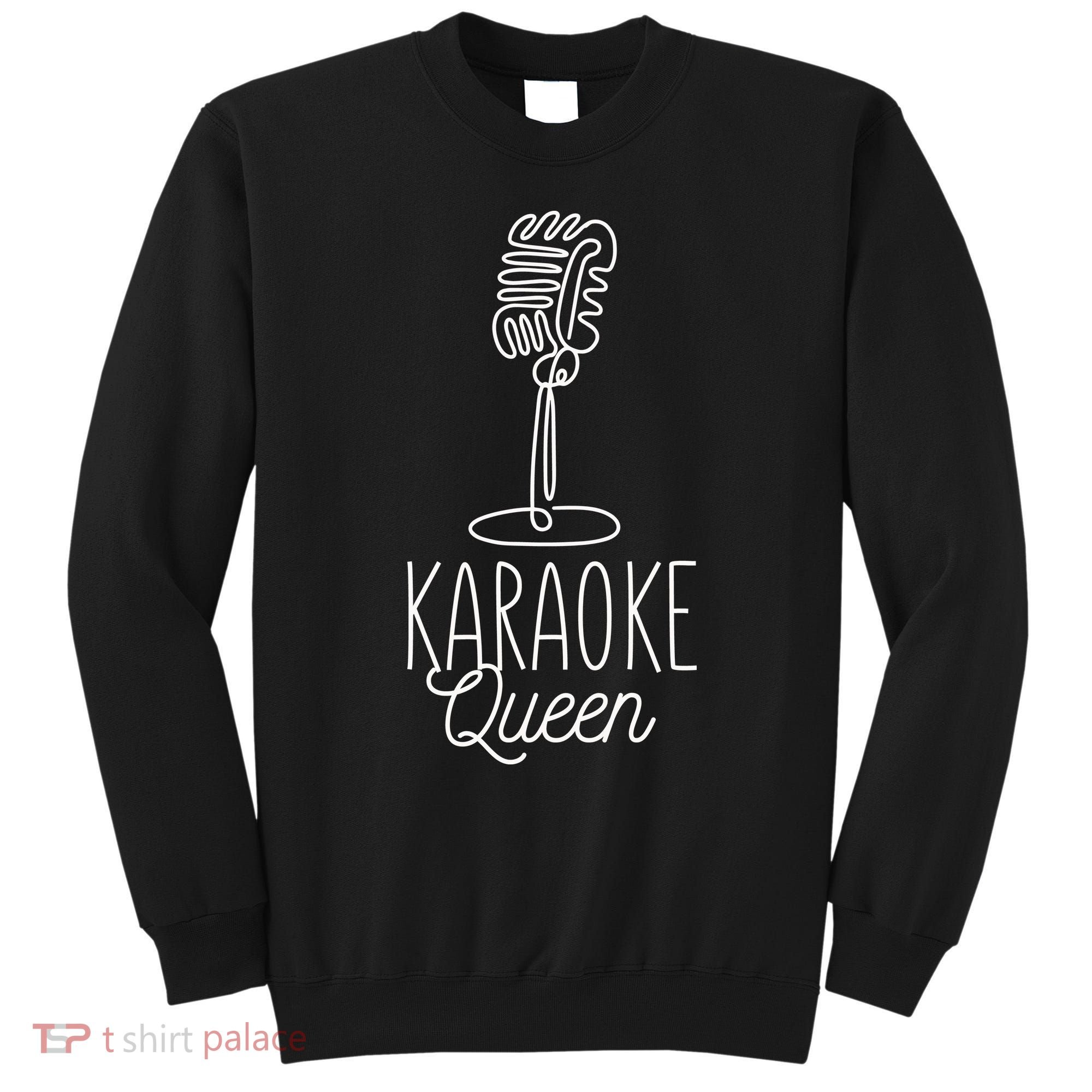 Karaoke Queen Microphone Musical Sweatshirt