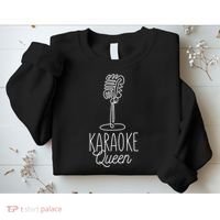 Karaoke Queen Microphone Musical Sweatshirt thumb 2