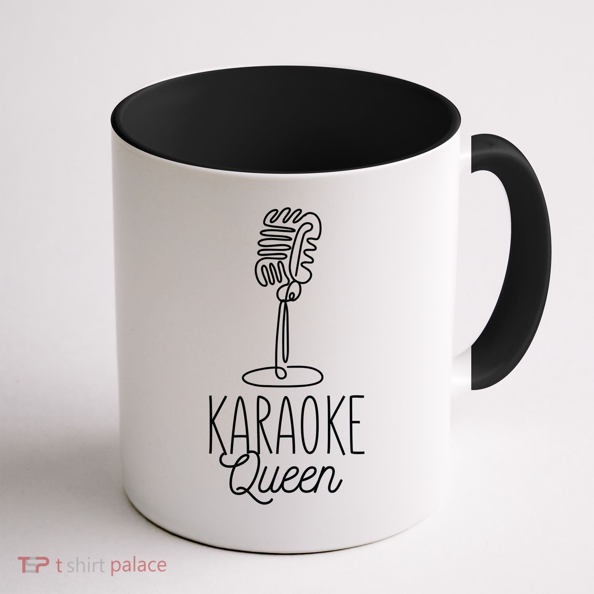 Karaoke Queen Microphone Musical Coffee Mug