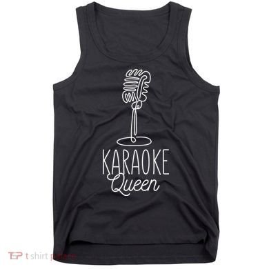 Karaoke Queen Microphone Musical Tank Top