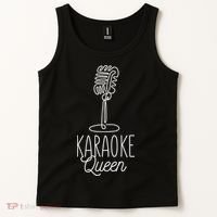 Karaoke Queen Microphone Musical Tank Top thumb 2