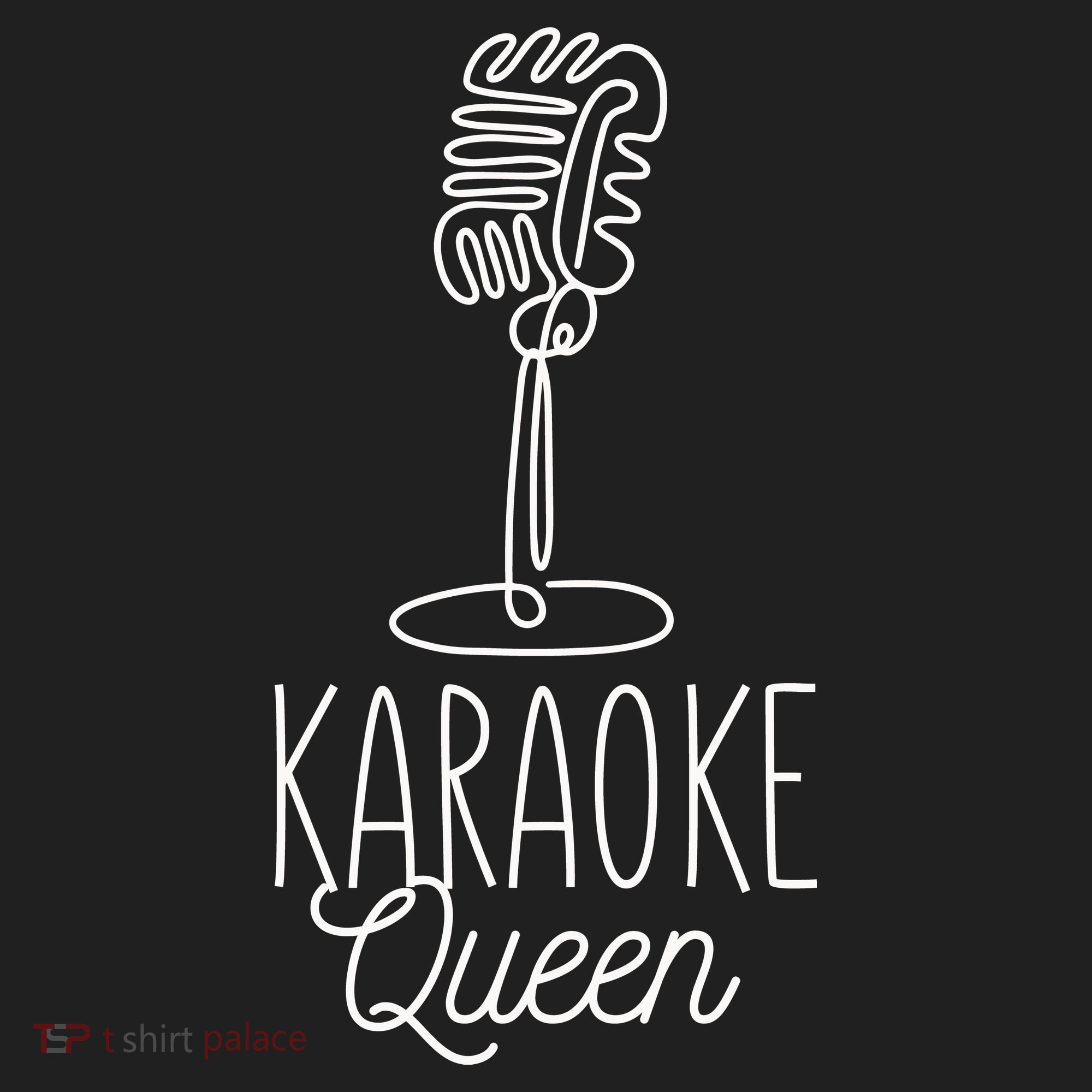 Karaoke Queen Microphone Musical Golf Towel