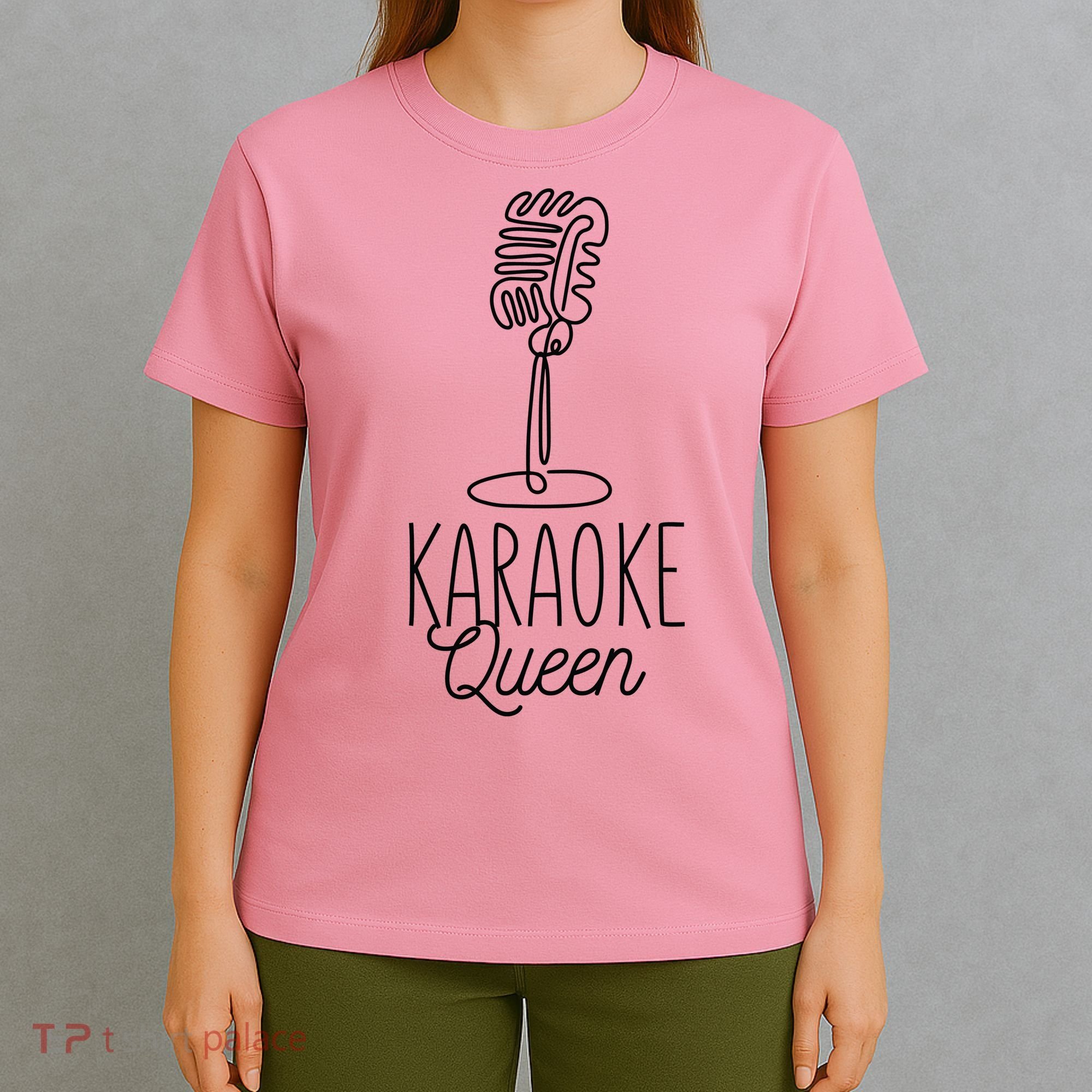 Karaoke Queen Microphone Musical T-Shirt