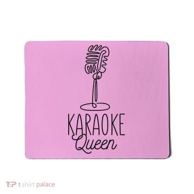 Karaoke Queen Microphone Musical Mousepad