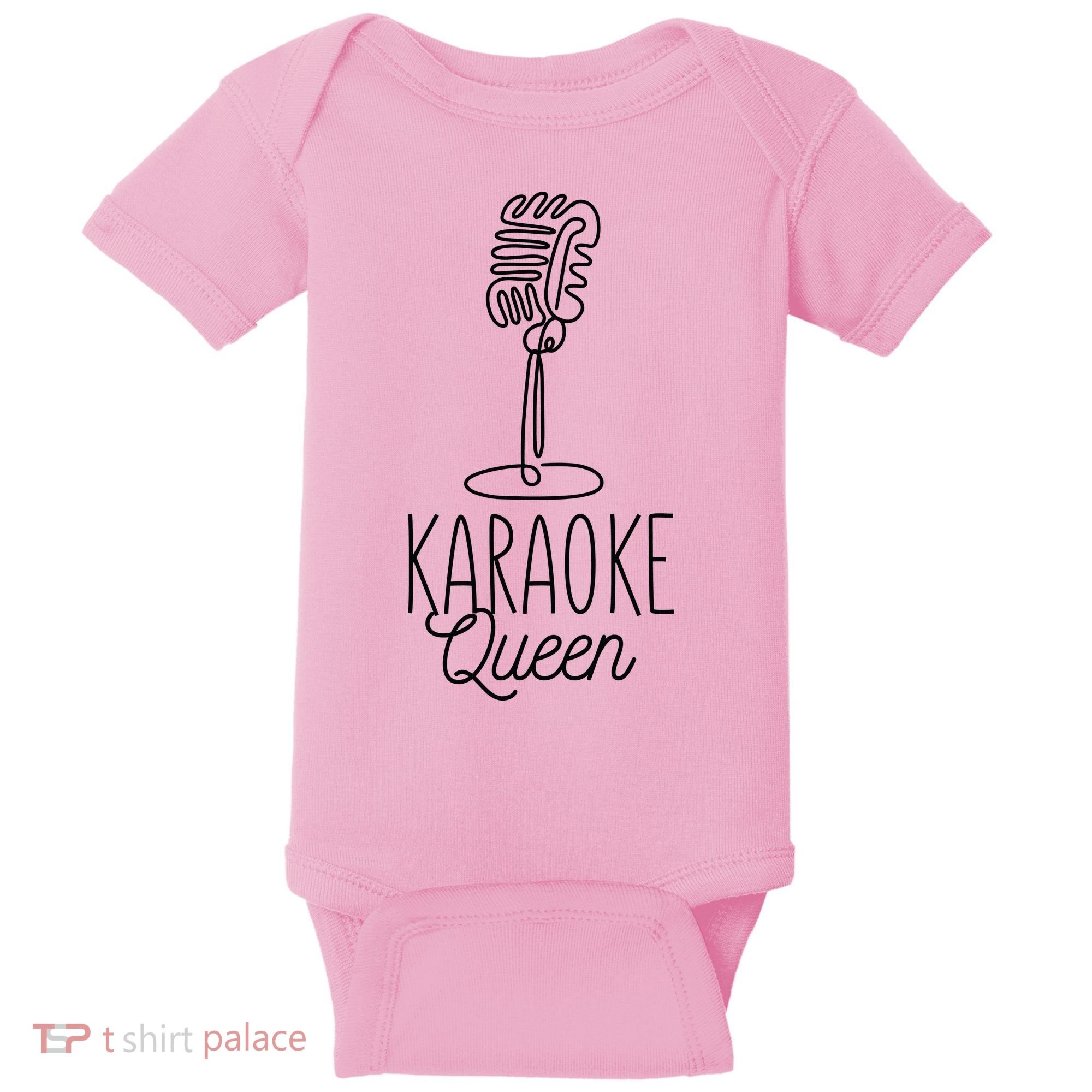 Karaoke Queen Microphone Musical Baby Bodysuit