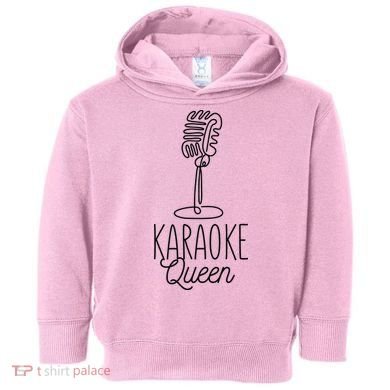 Karaoke Queen Microphone Musical Toddler Hoodie
