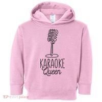 Karaoke Queen Microphone Musical Toddler Hoodie thumb 0