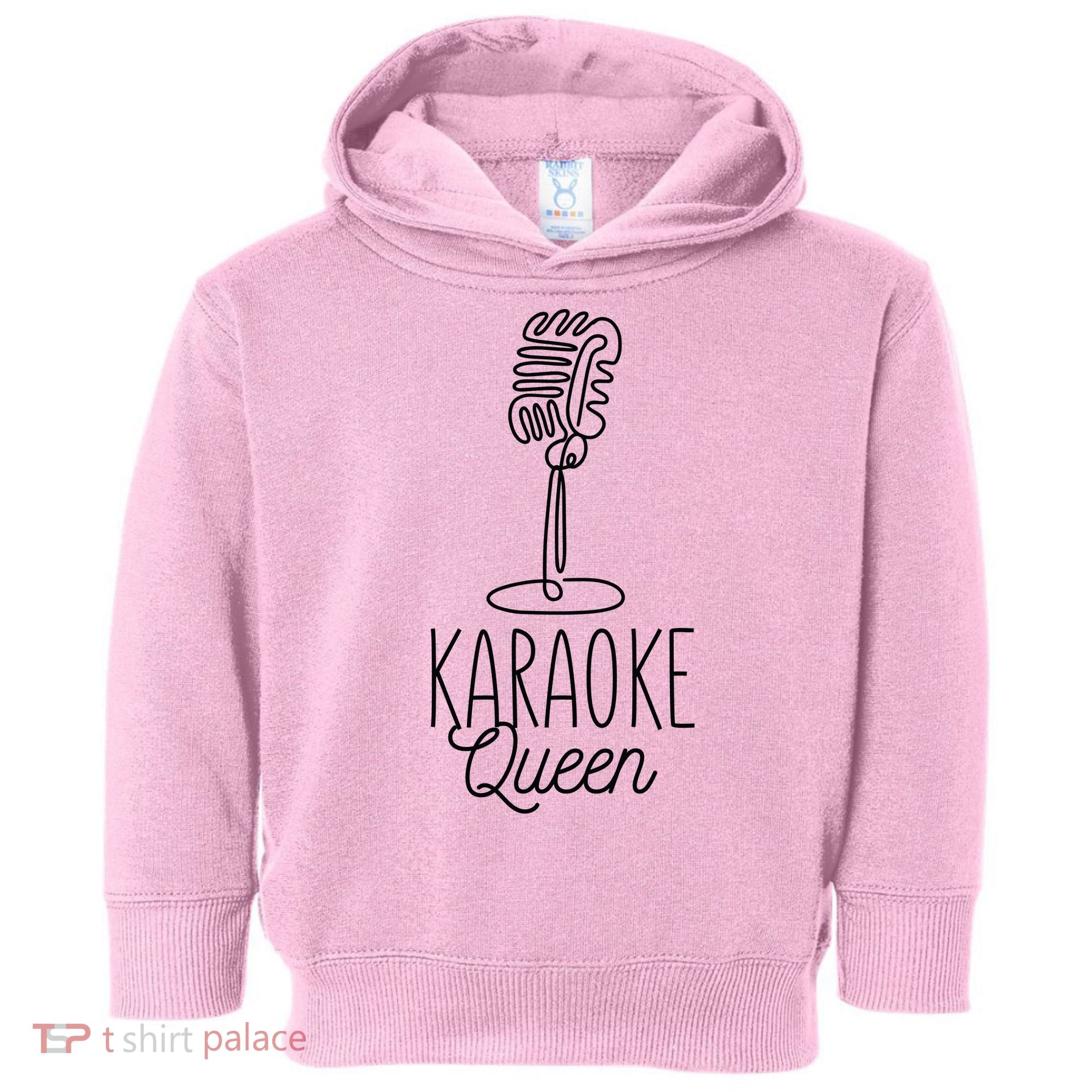 Karaoke Queen Microphone Musical Toddler Hoodie
