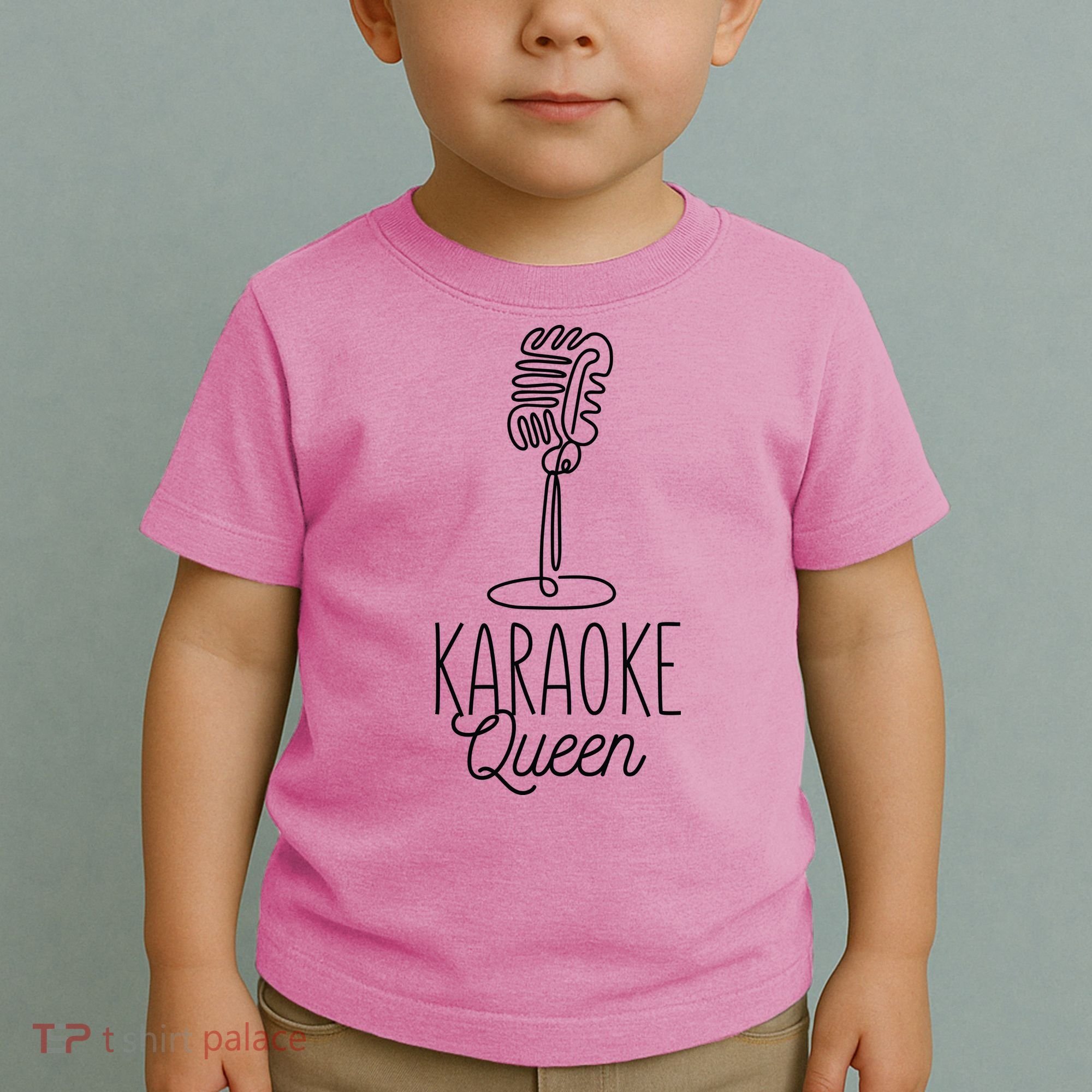Karaoke Queen Microphone Musical Toddler T-Shirt