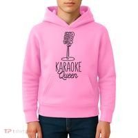 Karaoke Queen Microphone Musical Kids Hoodie thumb 4