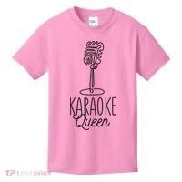 Karaoke Queen Microphone Musical Kids T-Shirt thumb 0