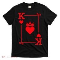 King Queen of Hearts Matching Couple King of Hearts T-Shirt thumb 0